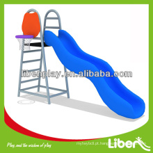 Slide único ao ar livre com basquete, slide wave piscina LE.JS.155.01